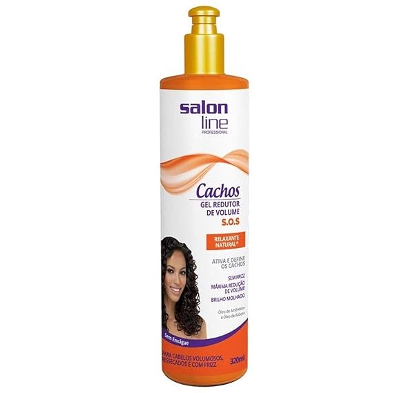 Salon Line SOS Cachos Treatment - Natural Volume Control Relaxing Gel 10.82 Fl Oz (320 Ml)