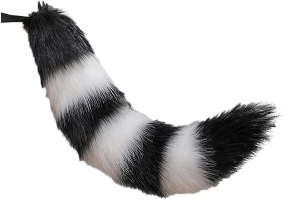 Furry Animal Fox Wolf Tail Faux Fur Tail for Cosplay Halloween Party Costume