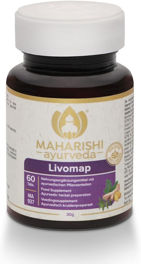 Maharishi Ayurveda Livomap Dietary Supplement with Ayurvedic Plant Parts 60 Tablets Pack of 1