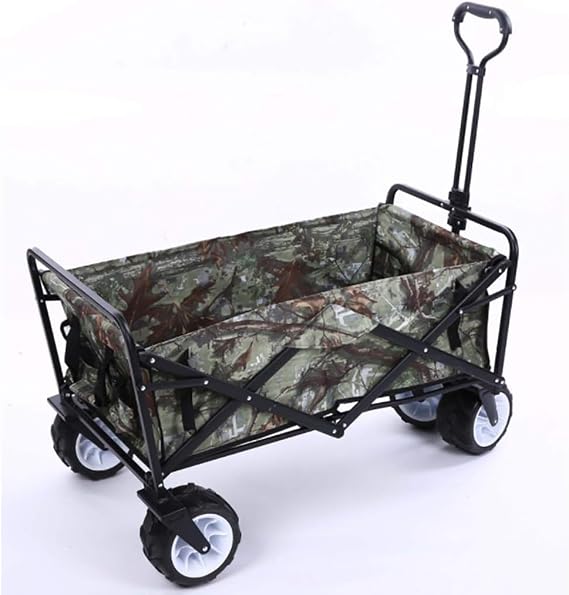 Trolleys,Multifunction Trolley,Portable Recycling Vehicles,Multifunctional Camper Foldable Shopping Cart Portable Luage Cart Beach Wagon Foldable Outdoor Facilities,Big Tree Camo