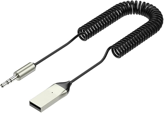Apera NR32 Car Bluetooth Kit with Microphone Wireless Connects Any Headphone AUX Output