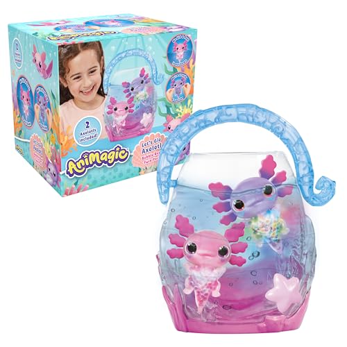 Animagic 932617 Lets Glo Axolotl Bubble Reef Twin Pack, Multi