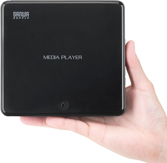 Sanwa Direct 400-MEDI052 Mini DVD Player, CD/DVD Playback, Region Free, CPRM Compatible, HDMI/RCA Output, USB Powered, Remote Control Included
