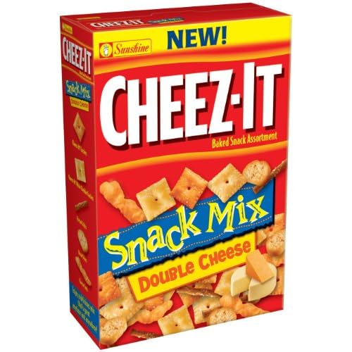 Cheez-It Snack Mix, Double Cheese, 9.75-Ounce Boxes Pack of 12