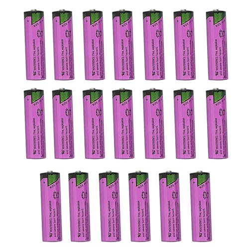20-Pcs SL-760 3.6v 2200mAh PLC AA Lithium Replacement Battery for Tadiran SL-760 3.6 Volt, 2.2 Ah, Non-Rechargeable