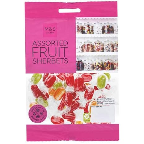 Marks and Spencer Assorted Fruit Sherbet 225g