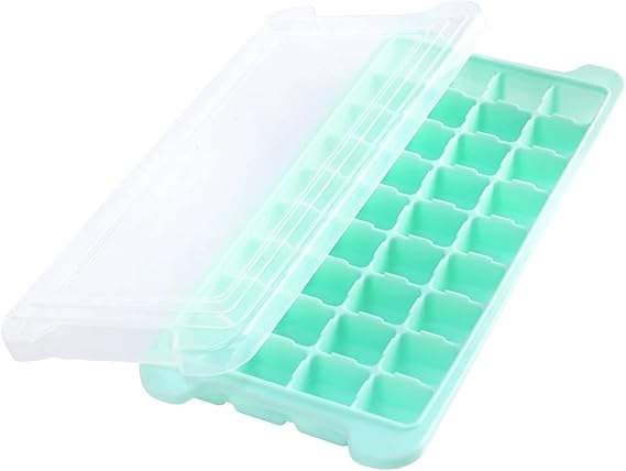 Ice Trays for Freezer with Lid, 36 Cubes BPA Free Plastic Stackable Ice Cube Mold with Removable Lids,Reusable Easy Release Durable Flexible Ice Cube Mold for Kitchen,Cocktail,Coffee,Food,Drinks