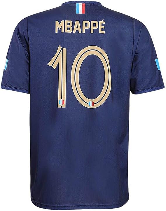 France Football Jersey Mbappe Home 2022-2024 - Child and Adult