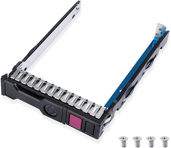 Hard Drive Caddy 2.5" NVMe SSD Tray Caddy Compatible for HP Proliant G10 Gen10 727695-001 DL360 DL380 DL385 DL325 ML350 Servers,Hard Drive Bracket with 4 Mount Screws