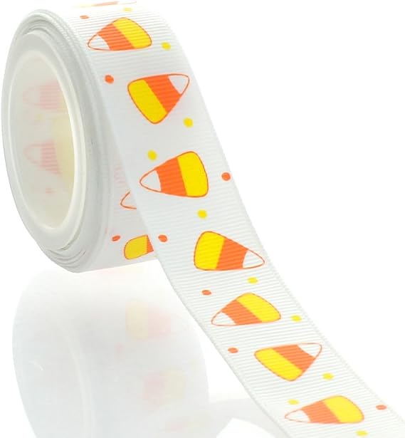 7/8" Candy Corn Grosgrain Ribbon 5yd