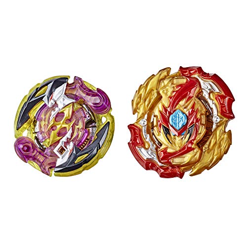 Beyblade Burst Rise Hypersphere Dual Pack Lord Spryzen S5 and Roktavor R5-1 RightLeft-Spin and 1 Right-Spin Battling Top Toy, 8 and Up