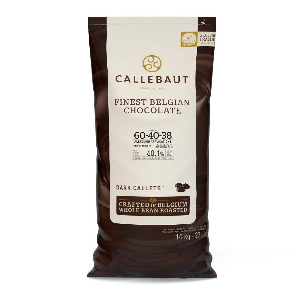 Callebaut Dark Chocolate 60.6% : 22 LB 22 pound