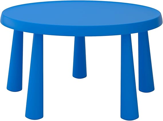 Ikea Mammut Children's Table Indoor Outdoor Blue 903.651.80 Size 33 1/2"