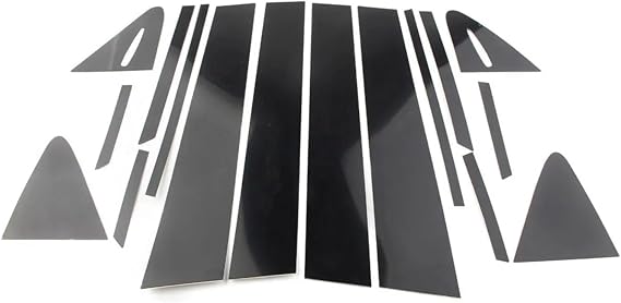Gloss Black Pillar Posts Fit for Toyota Corolla (E210) Hatchback 2019 2020 2021 2022 2023 Door Trim Moulding Window Cover a