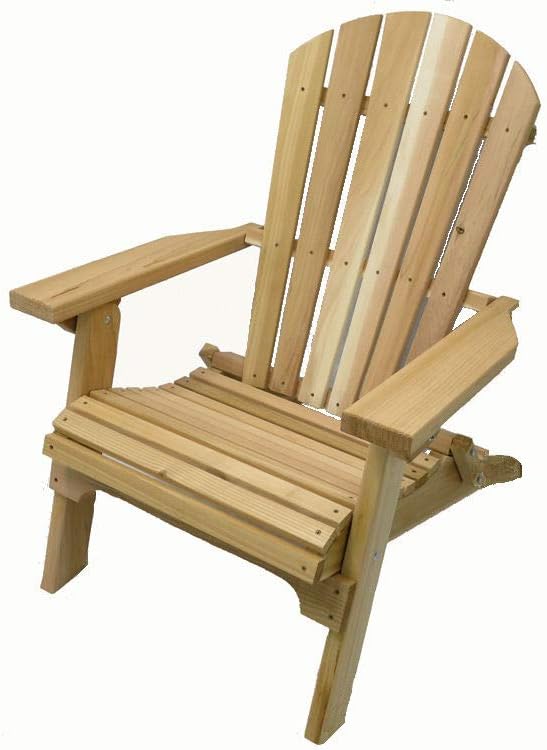 Folding Natural Cedar Adirondack Chair, Amish Crafted