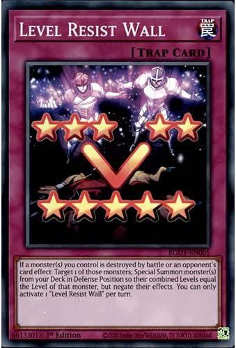 Level Resist Wall - EGO1-EN005 - Super Rare - 1st Edition