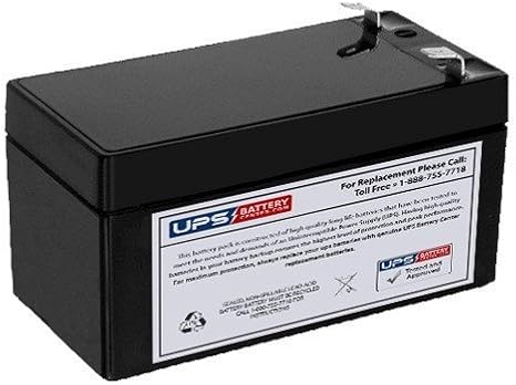 12V 1.2Ah F1 AGM Battery Replaces PS-1212, UB1213, UB1213ZH, LC-R121R3P, LC-R121R3PU, LCR12V1.3P, NP1.2-12, PE1.2-12, PE12V1.2, PE12V1.2F1, BP1.2-12, B-614, NB12-1.2, NP1.3-12, 12CE1.2, 12V1A2