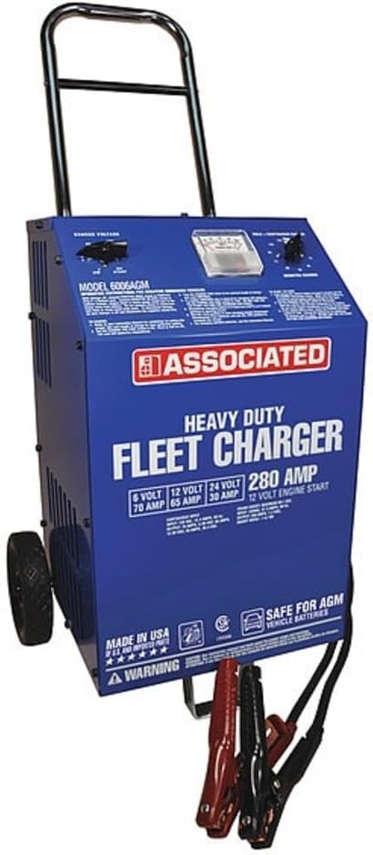 Associated Equipment Corp Ae6006agm $charger 6/12/24v Agm 280 Amp Cranking