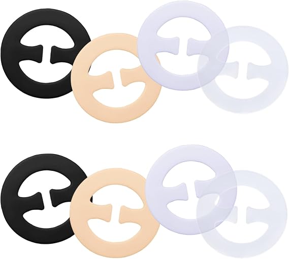 Mikovivi 8pcs Bra Strap Clips, 4 Colors