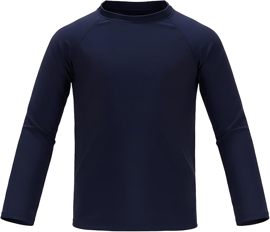 Boys Swim Rash Vest Long Sleeve Swimwear Top Quick Dry Kids Swimming Rashguard Shirts 5-14 Years