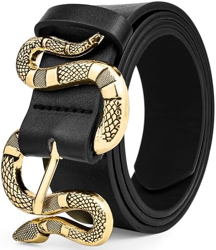 Snake Belt Womens Belts Women Cool Belt for Dresses Jeans Shorts Fashion Trendy Belts Outfits Accessories