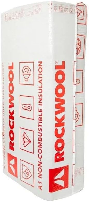 Rockwool RWA45 Acoustic Insulation Slab 1200mm x 600 x 50 Millimetre 9 Pieces Per Pack. 6.48 Square Meters