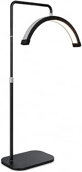 Diamond Eyelash LED Floor Light, Estheticians, Tattoos, Pmu, Facialist Moon Lamp, Lighting for Beauty, Skincare, Lashes, Eyebrows, Filming and Content Creation with Phone Holder