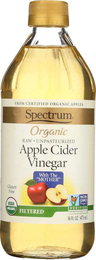 Spectrum Naturals Organic Apple Cider Vinegar Filtered -- 16 fl oz - 2 pc