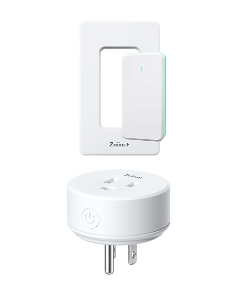 Smart Plug Switch, Wireless Remote Control Outlet WiFi, 15A/80-725V | Compatible with Alexa, Google Home & IFTTT APP, Voice Control & Timer, Buckle Design & Removable, No Hub Needed, 2.4G/1500W