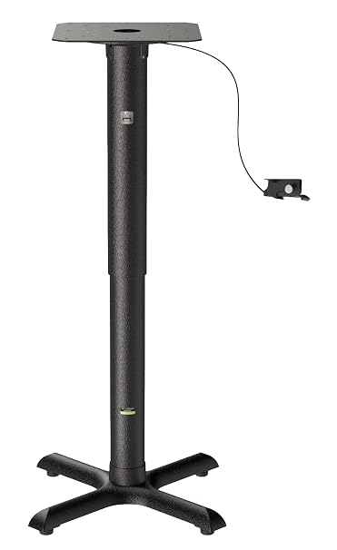 FLAT Self-Stabilizing KX22 Table Base Height-Ajustable | Ideal for Small Tabletops, Square Table Tops Up to 24", Round Table Tops Up to 26"