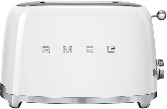 Smeg TSF01WHUK Retro Style 2 Slice Toaster - White