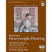 Strathmore 400 Series Heavyweight Drawing Pad, Medium Surface, 14"x17" Wire Bound, 24 Sheets