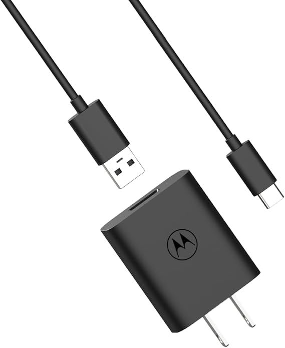 Motorola TurboPower 20 QC3.0 Charger with 1m USB-A to USB-C Cable