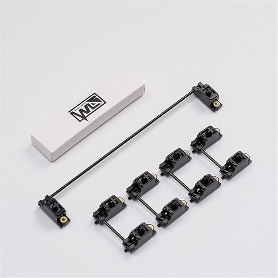 Owlab V3 PCB Mount Screw-in Stabilizers, Black Wire 2U 6.25U 7U Spacebar for Custom Mechanical Keyboard (Size : 7U Set)