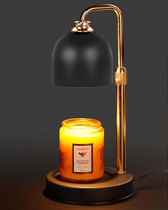 Funistree Candle Warmer Lamp with Timer & Dimmable Brightness, House Warming Gifts New Home, Christmas Housewarming Home Decor, Birthday Gifts for Women Mom, Flameless Wax Melt Warmer for Jar Candles