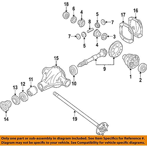 Genuine Nissan Parts - Seal-Oil,Rear Axle Shaft 43252-0W000