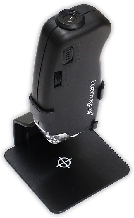 20X to 40X Pocket Microscope | LED Lights | Table Stand | Compact | Portable | High Magnification Range | Ideal for Detailed Examination | Lightweight Setup