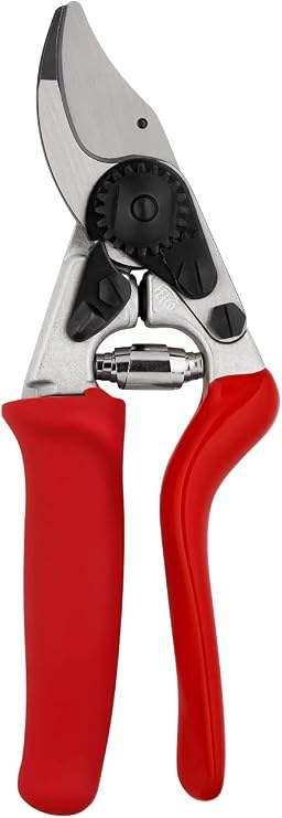 Felco F 15 Pruning Shears 4.7" Garden Clippers with Rubber Grip & Anvil Blade | Hand Pruners for Gardening | Garden Tool Cutter with Forged Aluminum Handle, Lightweight Precision for Small Hands