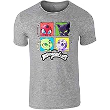 Pop Threads Miraculous Ladybug and Cat Noir Merch Kwamis Tikki Graphic Tee T-Shirt for Men