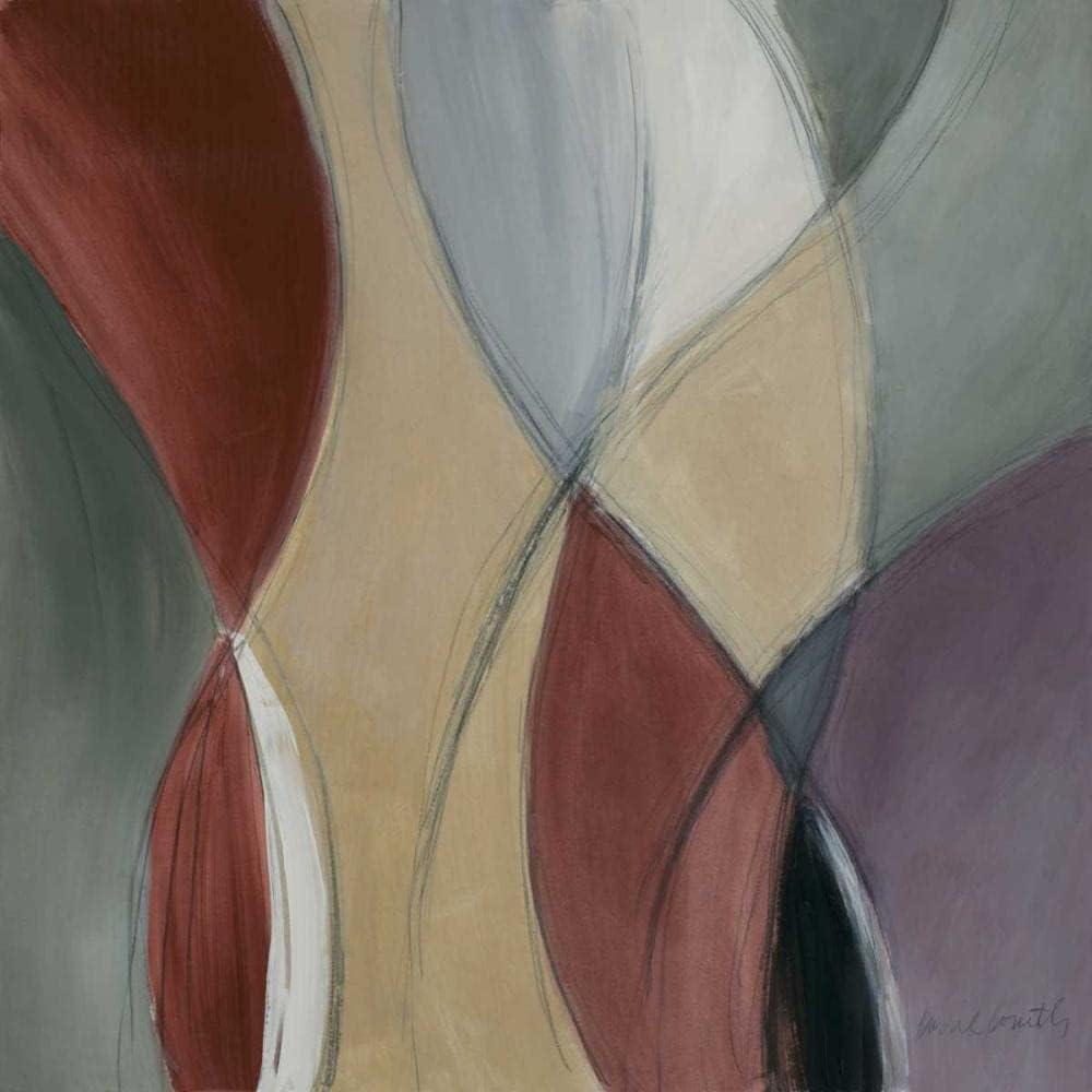 ArtDirect Coalescence Marsala II 11x11 UnFramed Art Print Poster Ready for Framing by Loreth, Lanie