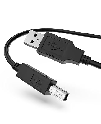6ft USB 2.0 Cable Laptop PC Data Sync Cord Lead Compatible with Cricut Explore Air 2002771 2002921 211769 8000620 Cut Smart Wireless Electronic Die Cutting Machine