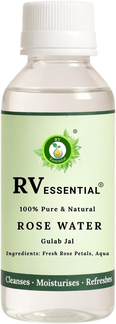 R V Essential Pure Rose Water/Gulab Jal 100ml (3.38oz)
