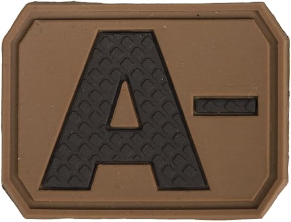 Mil-Tec Patch 3D Blood A Negative Dark Coyote