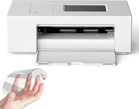Screen Protector Cutting Machine, Fully Automatic Film Cutter, Support Offline Cutting, Local Cache Data, Max Cutting Width 195mm, for Camera, Laptop, Mobile Phone