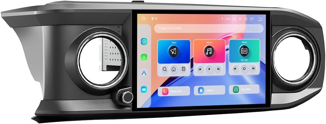 Dasaita 11.6" Car Stereo for Toyota Tacoma 2016-2023 | 6GB+64GB, 2K QLED Screen, Wireless CarPlay, Android Auto, 4G LTE, 5G WiFi, Plug & Play Upgrade, Android 13, GPS Navigation