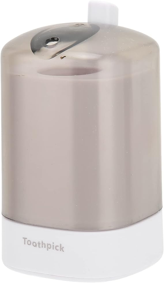 Zyyini Automatic Toothpick Dispenser, Toothpick Holder(white)