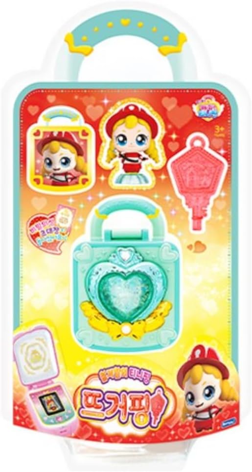 Catch Teenieping Figure Season 3 Hotping Korean Animation, Red, Yellow, Mint