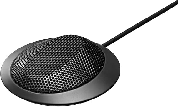 TOA Electronics EM-700 Boundary Microphone Designed for Superb Sound Quality and Reliability, Electret Condenser Element, 35Hz - 20kHz Frequency Response, 7.5m (24.61 ft) Cord Length