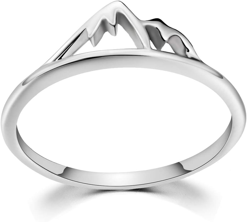 Jude Jewelers Stainless Steel Mountain Design Statement Promise Biker Party Ring