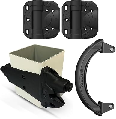 5 Wrap Around Gate Latch WCoilKlik Self Closing Hinge & Gate Handle Bundle